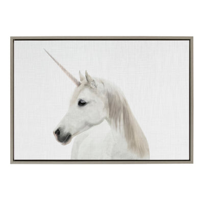 Sylvie Unicorn Framed Canvas by Simon Te of Tai Prints by kateandlaurel - product image 12 for Resin Society