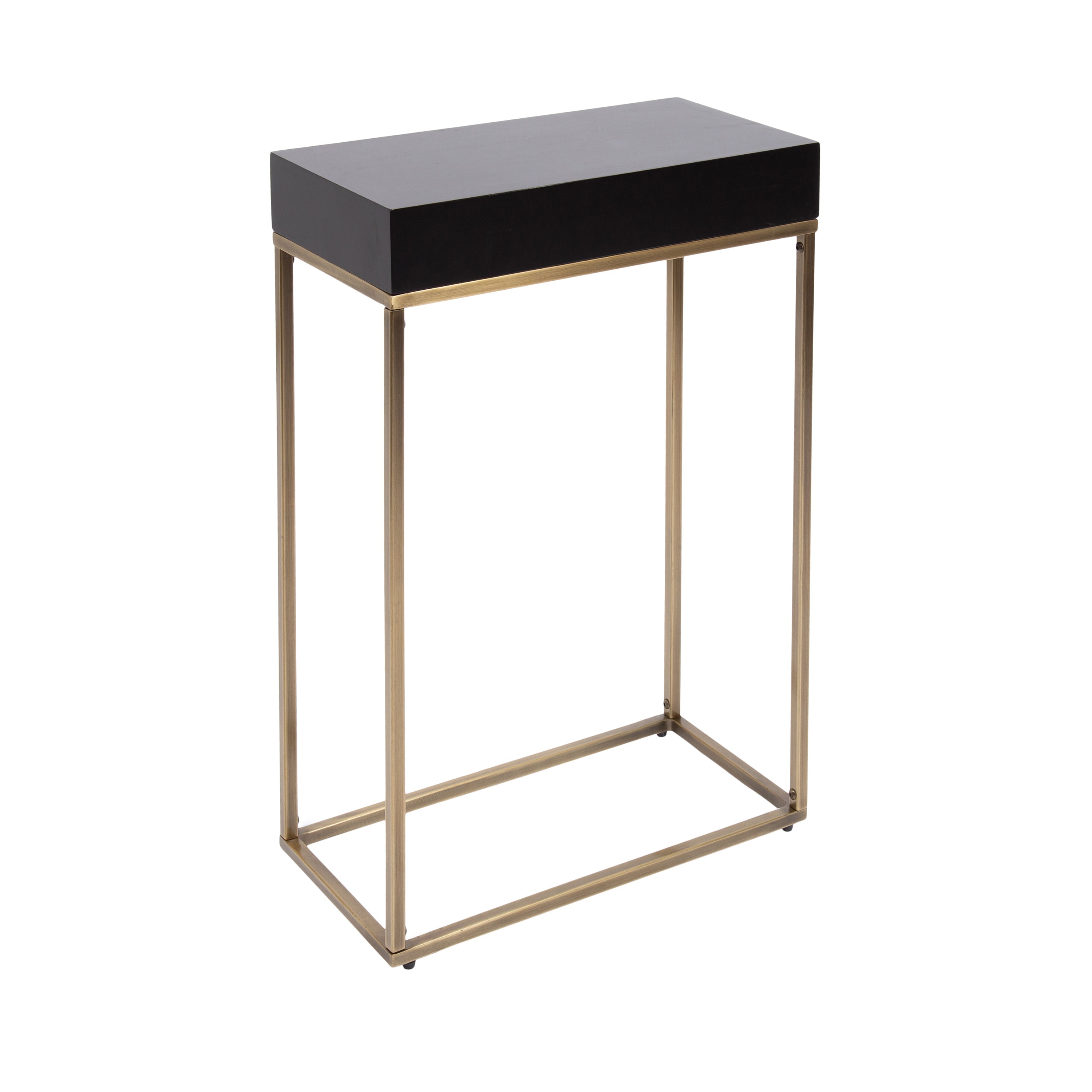 Karlsen Wood and Metal Slim Side Table