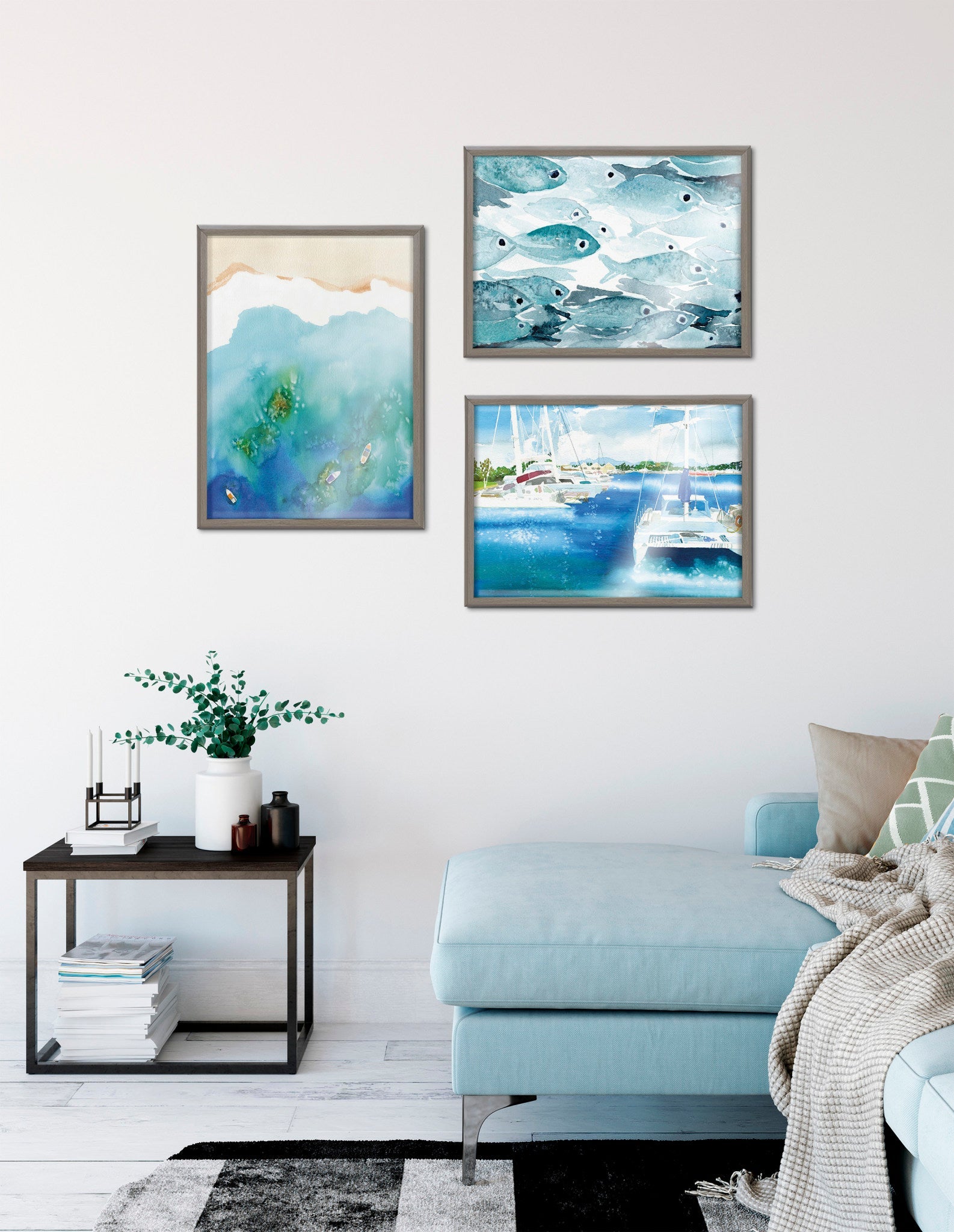 Blake Voyage Framed Printed Glass by kateandlaurel - product image 8 for Resin Society