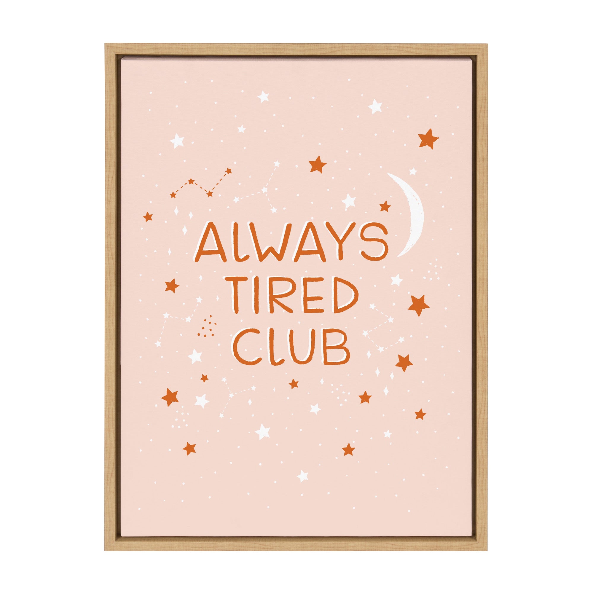 Sylvie Always Tired Club Framed Canvas by kateandlaurel - product image 10 for Resin Society