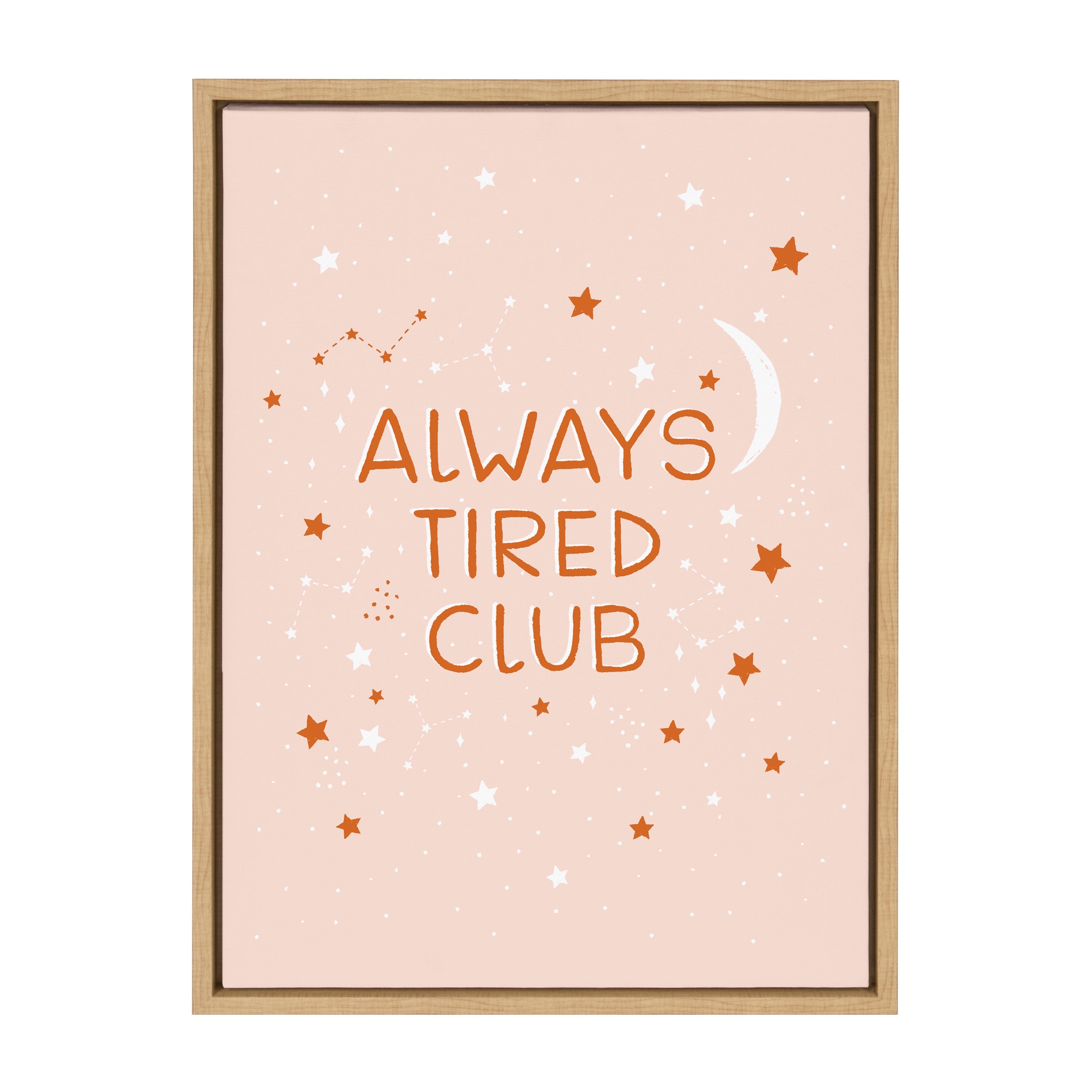 Sylvie Always Tired Club Framed Canvas by kateandlaurel - product image 10 for Resin Society