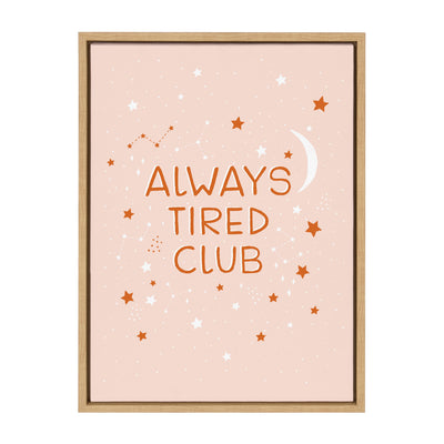 Sylvie Always Tired Club Framed Canvas by kateandlaurel - product image 10 for Resin Society