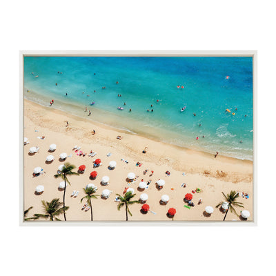 Sylvie Tropical Beach Framed Canvas by Simon Te by kateandlaurel - product image 8 for Resin Society