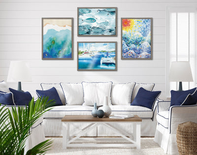 Blake Voyage Framed Printed Glass by kateandlaurel - product image 9 for Resin Society
