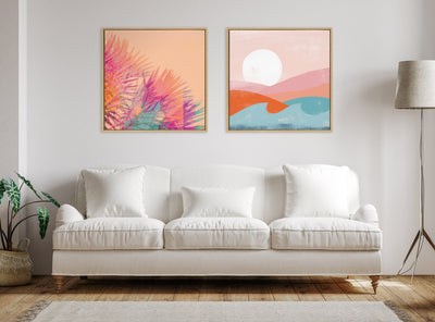 Sylvie Sun Burn 2 Framed Canvas by Alicia Bock