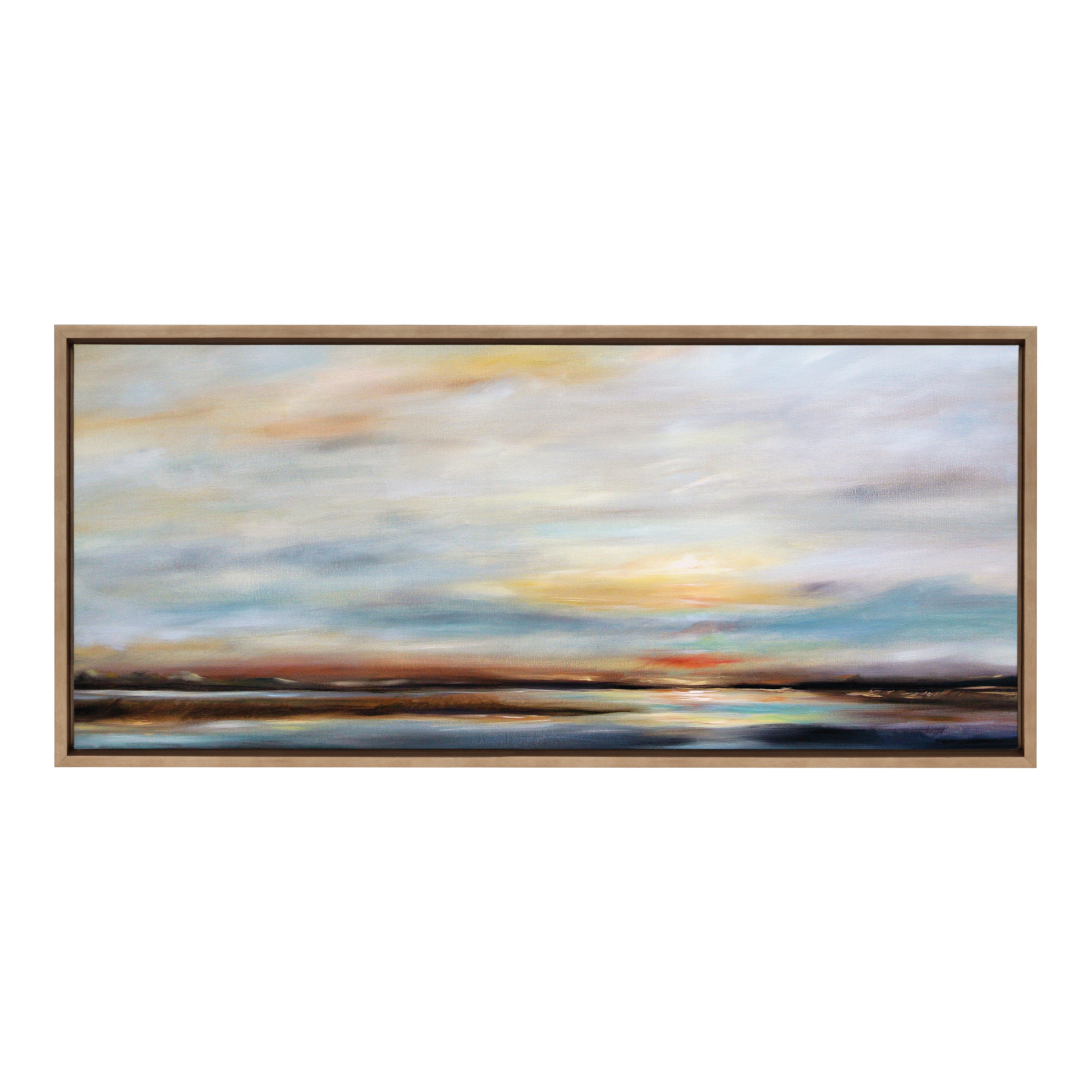 Sylvie Carolina Sunset Framed Canvas by kateandlaurel - product image 13 for Resin Society