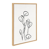 Sylvie Botanical Sketch Print No 3 Framed Canvas by kateandlaurel - product image 11 for Resin Society