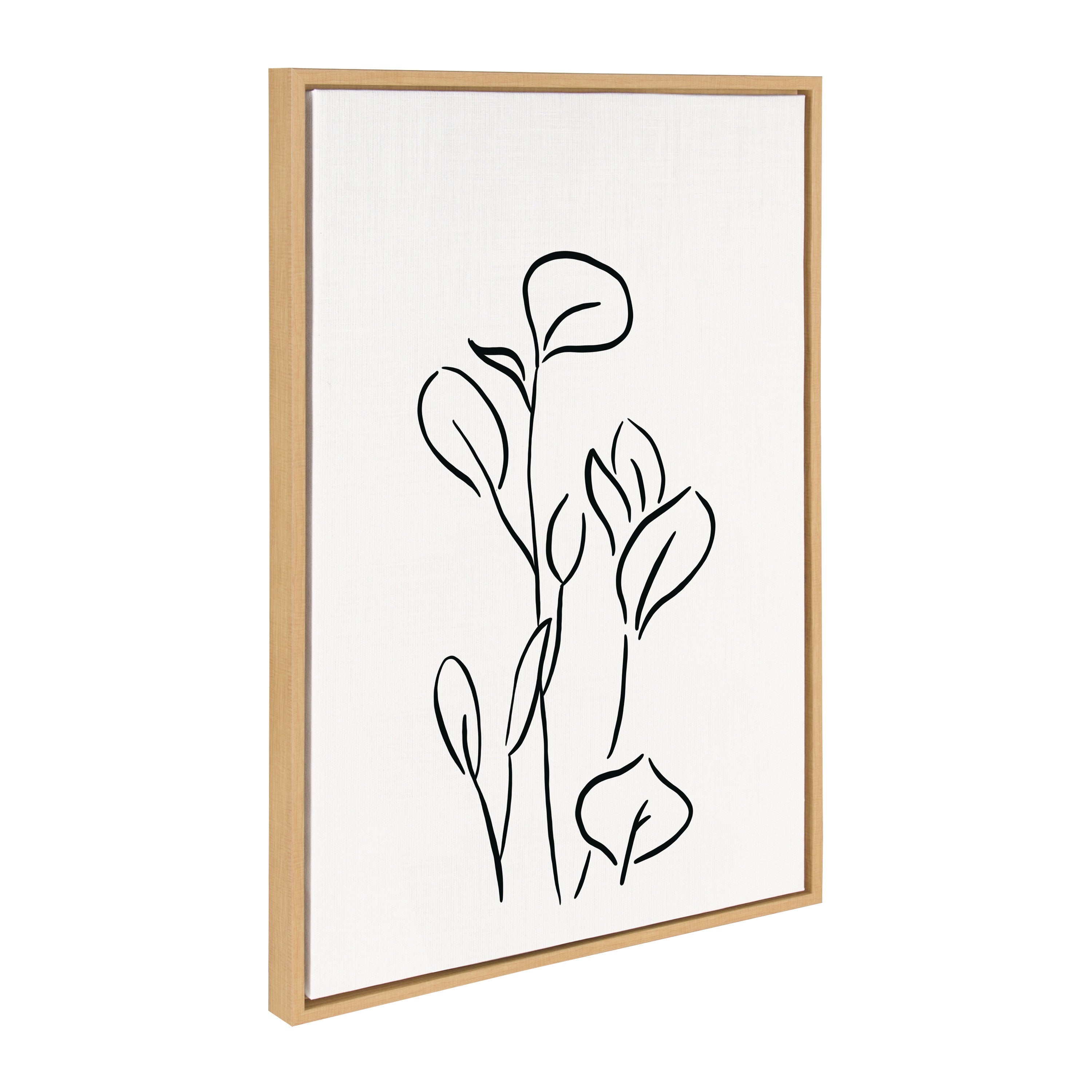 Sylvie Botanical Sketch Print No 3 Framed Canvas by kateandlaurel - product image 11 for Resin Society