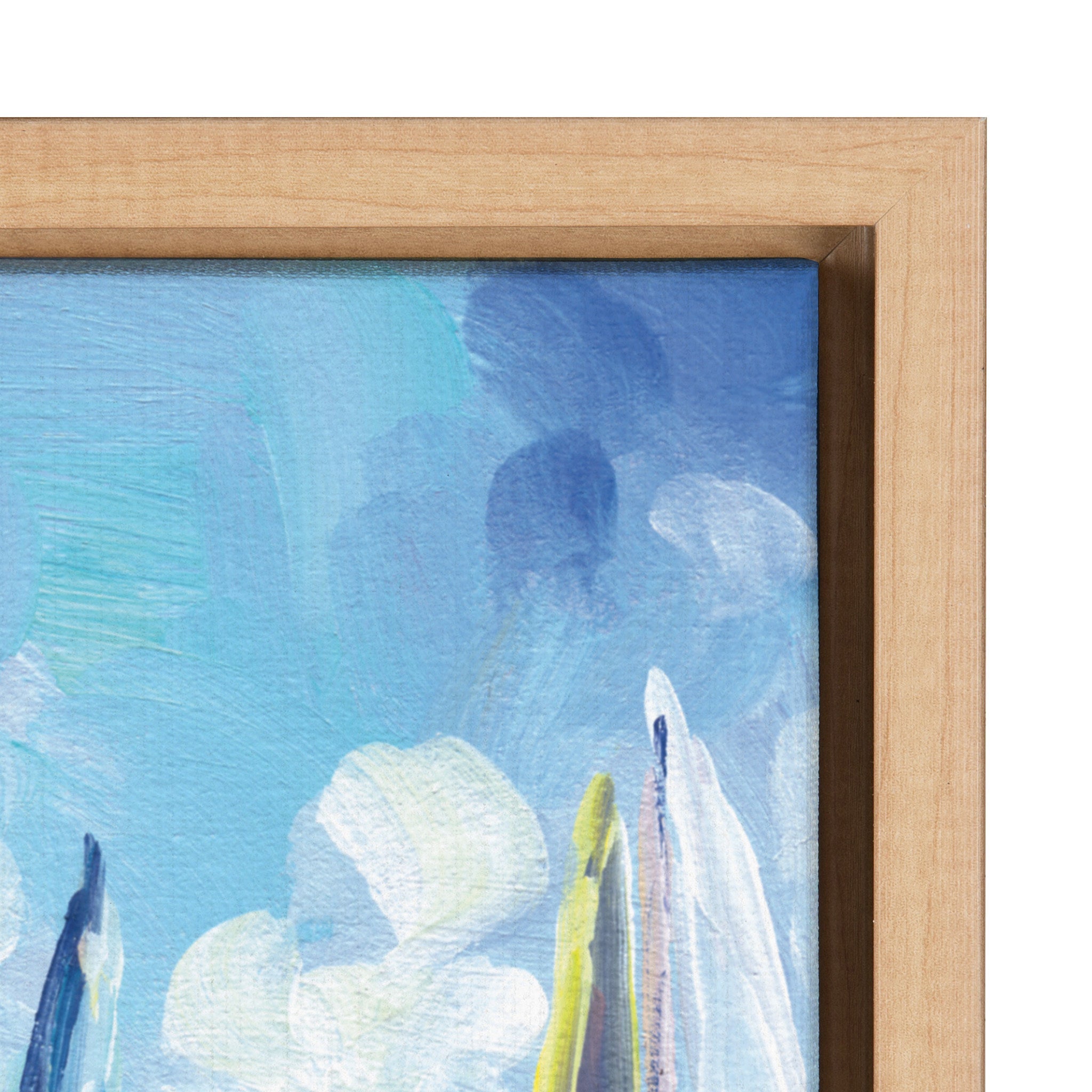 Sylvie Come Sail Away Framed Canvas by Rachel Christopoulos by kateandlaurel - product image 3 for Resin Society