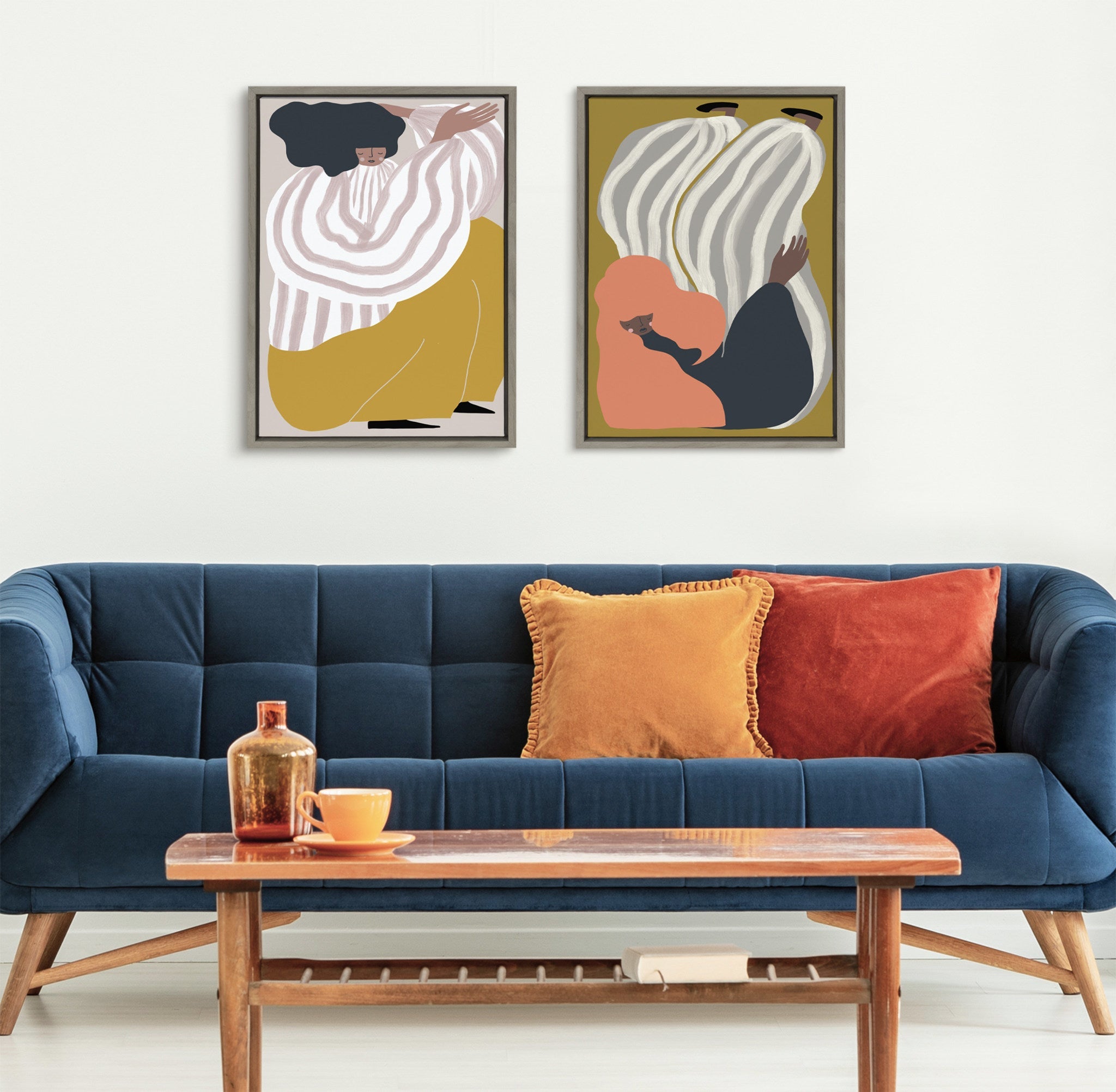 Sylvie Quarantine Series Portrait 1 Framed Canvas by Keely Reyes by kateandlaurel - product image 8 for Resin Society