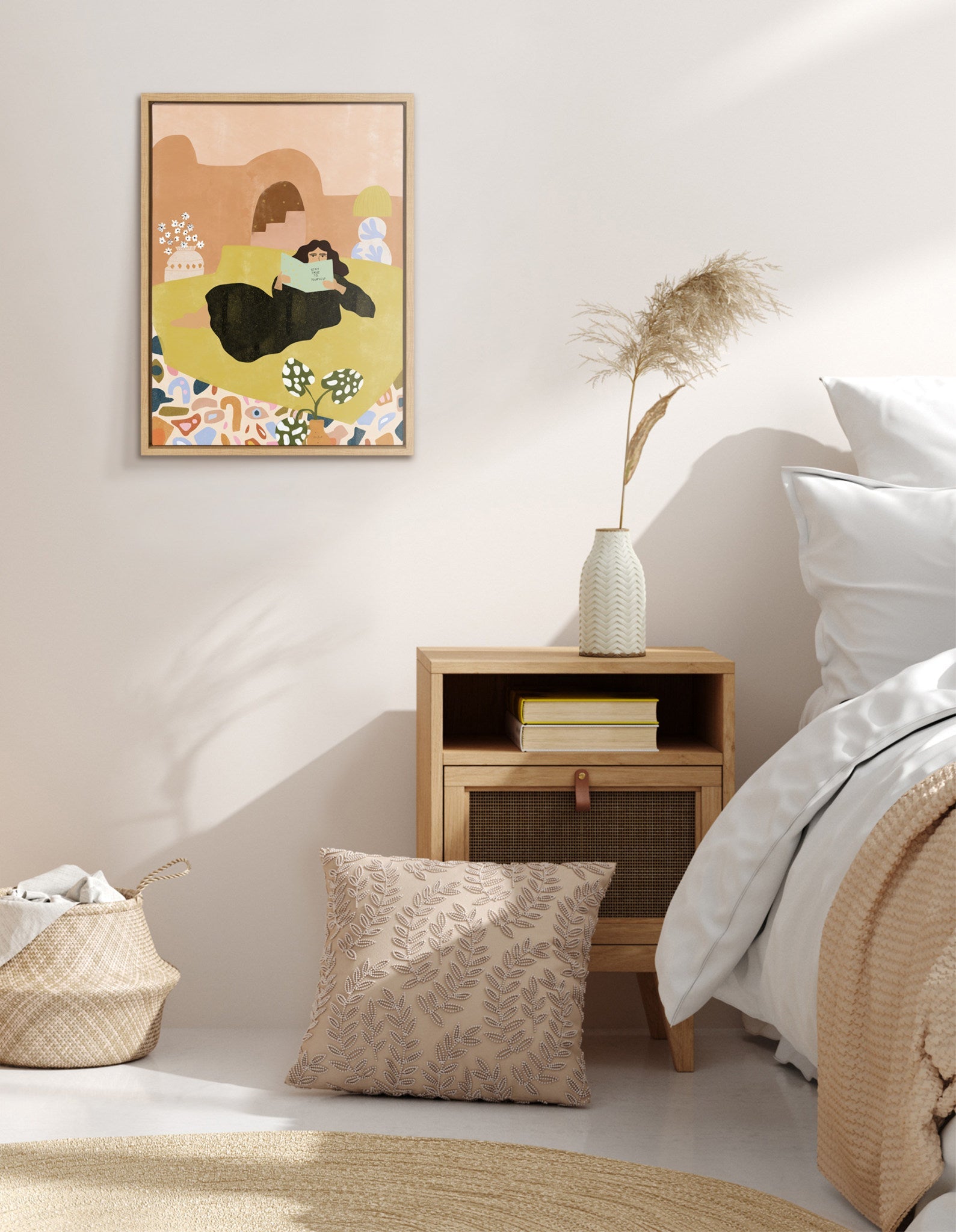 Sylvie Stay True Framed Canvas by kateandlaurel - product image 7 for Resin Society