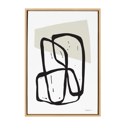 Sylvie Entangled Neutral Framed Canvas by kateandlaurel - product image 8 for Resin Society