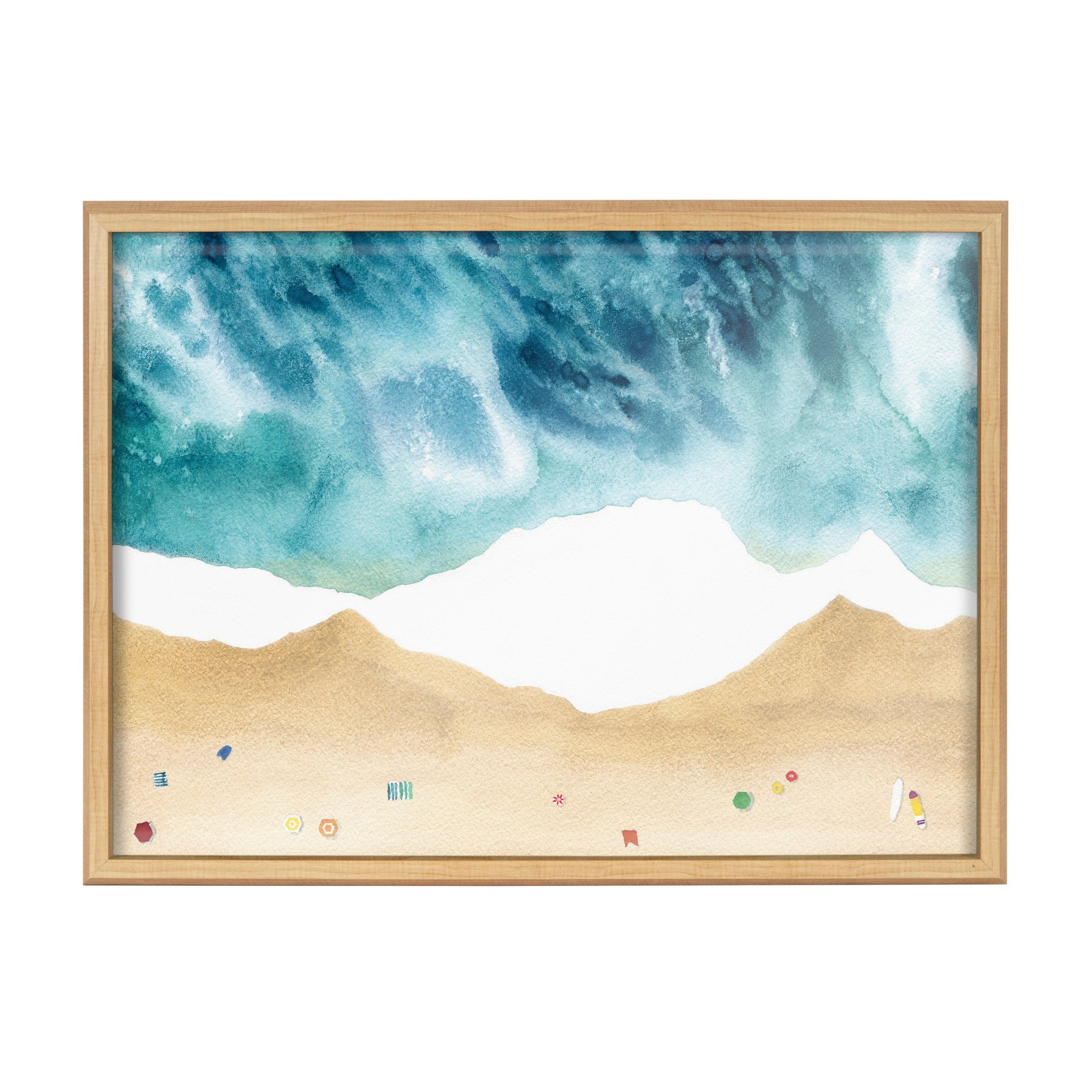 Blake North Shore Framed Printed Glass by kateandlaurel - product image 2 for Resin Society