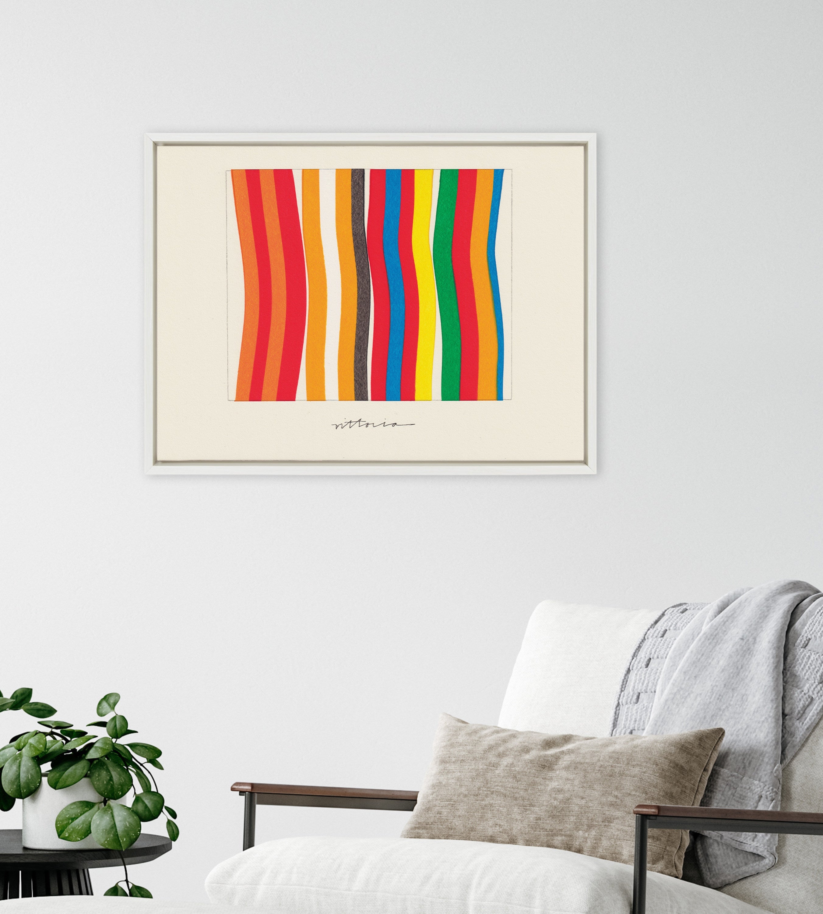 Sylvie Im Parallel to Myself Framed Canvas by Amber Vittoria