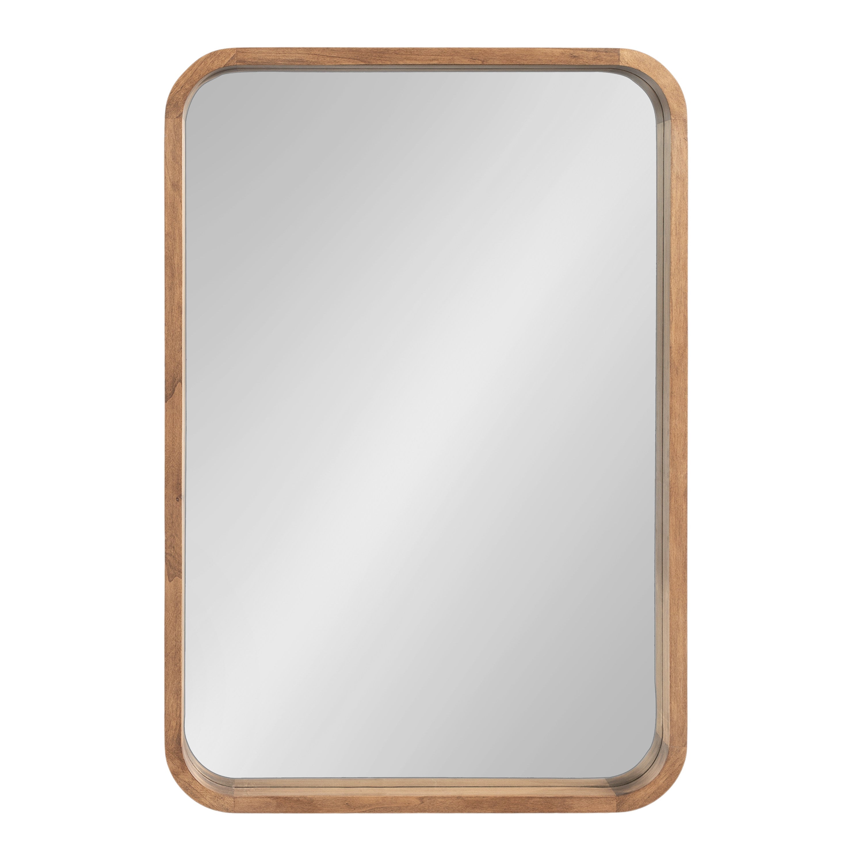 Hutton Wood Framed Radius Rectangle Mirror by kateandlaurel - product image 7 for Resin Society