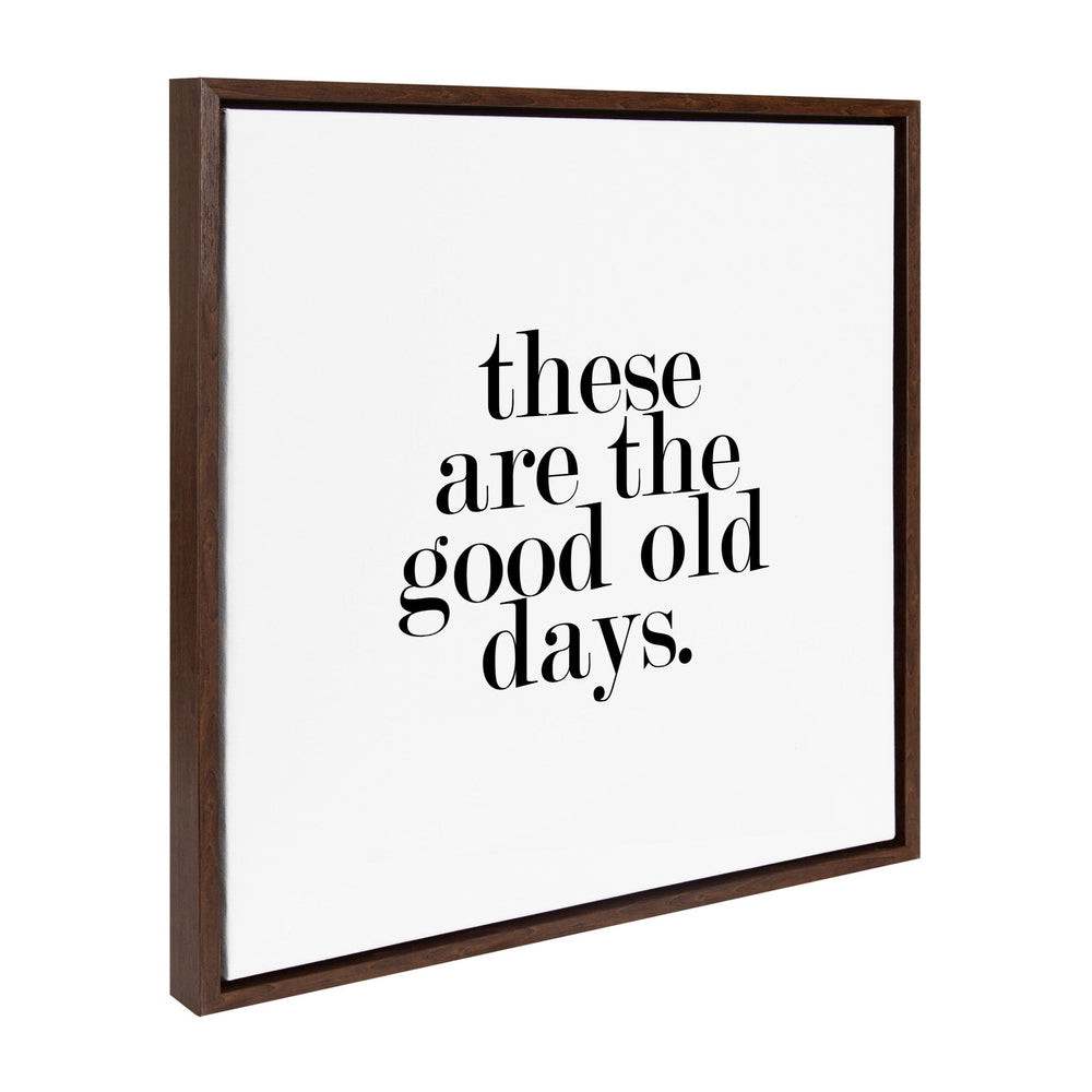 Sylvie Good Old Days Framed Canvas by kateandlaurel - main product image for Resin Society