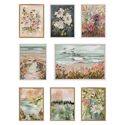 Sylvie Winter Landscape 2 Framed Canvas by Annie Quigley