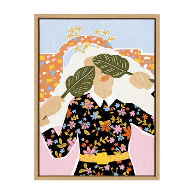 Sylvie I Can't See You Framed Canvas by kateandlaurel - product image 10 for Resin Society