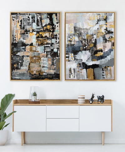 Sylvie The Industrial Revolution Framed Canvas by Leah Nadeau