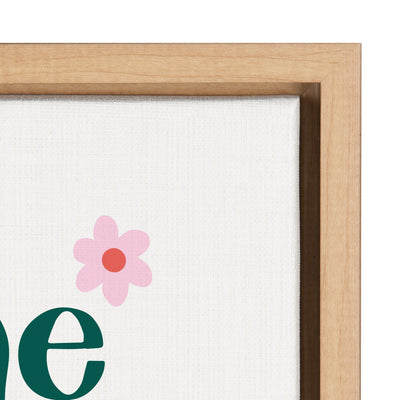 Sylvie Take It One Day At A Time Framed Canvas by kateandlaurel - product image 3 for Resin Society