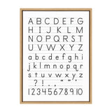 Sylvie Alphabet Penmanship Framed Canvas by The Creative Bunch Studio by kateandlaurel - product image 10 for Resin Society