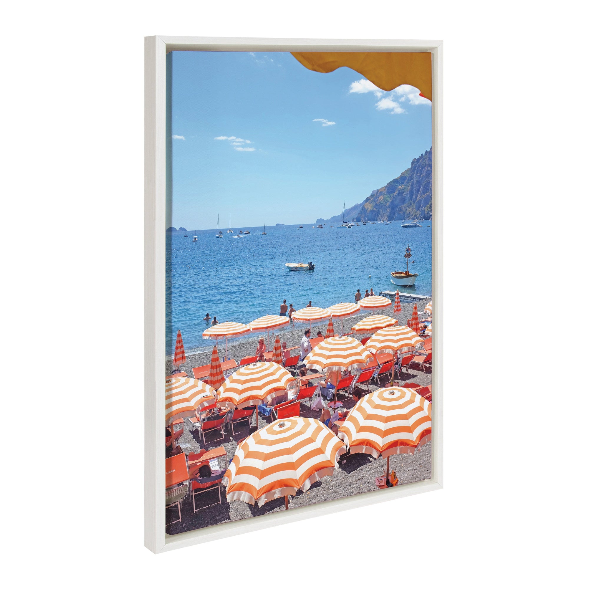 Sylvie Arienzo Beach Club Framed Canvas by kateandlaurel - product image 7 for Resin Society