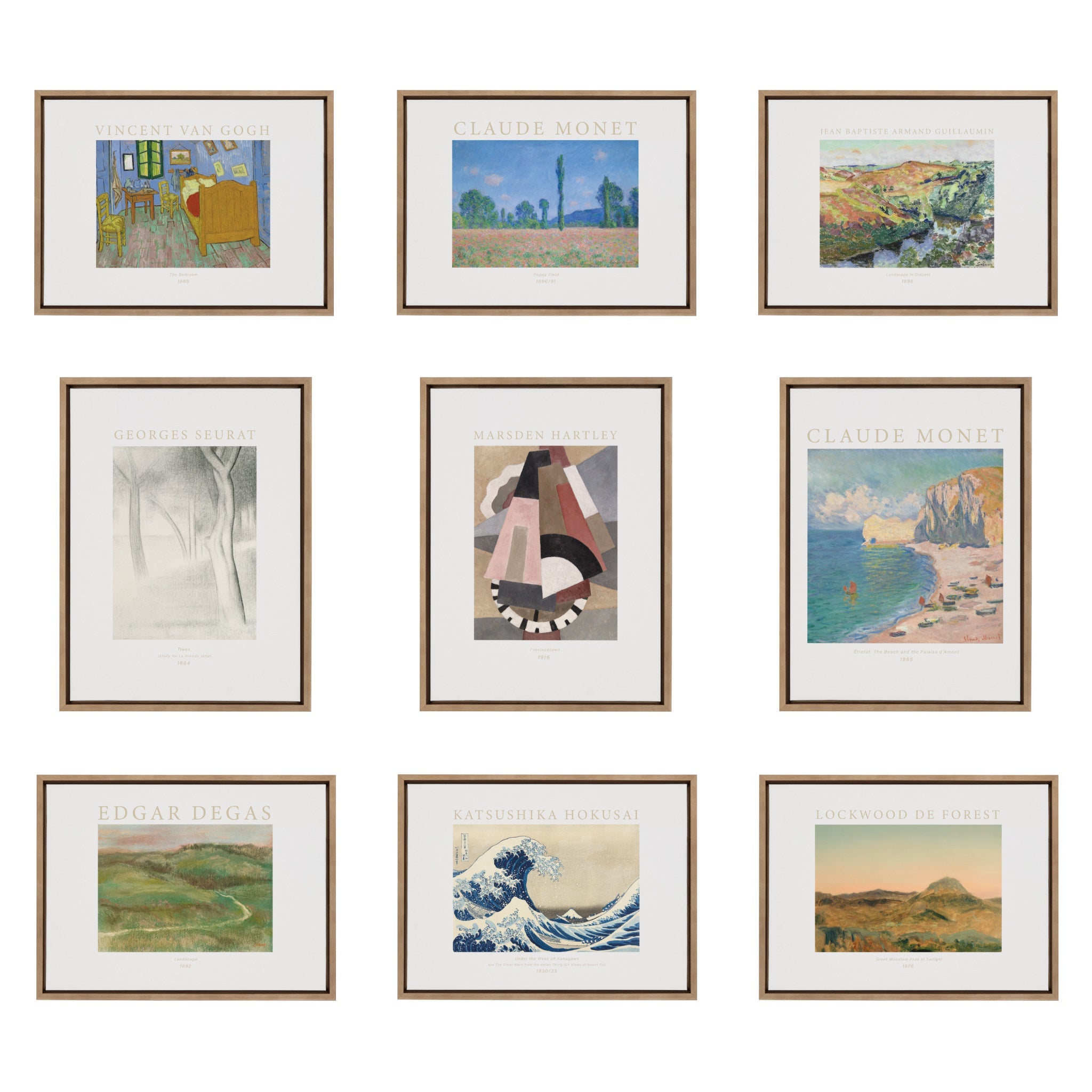 Sylvie Poster Claude Monet Étretat The Beach and the Falaise d’Amont by kateandlaurel - product image 4 for Resin Society