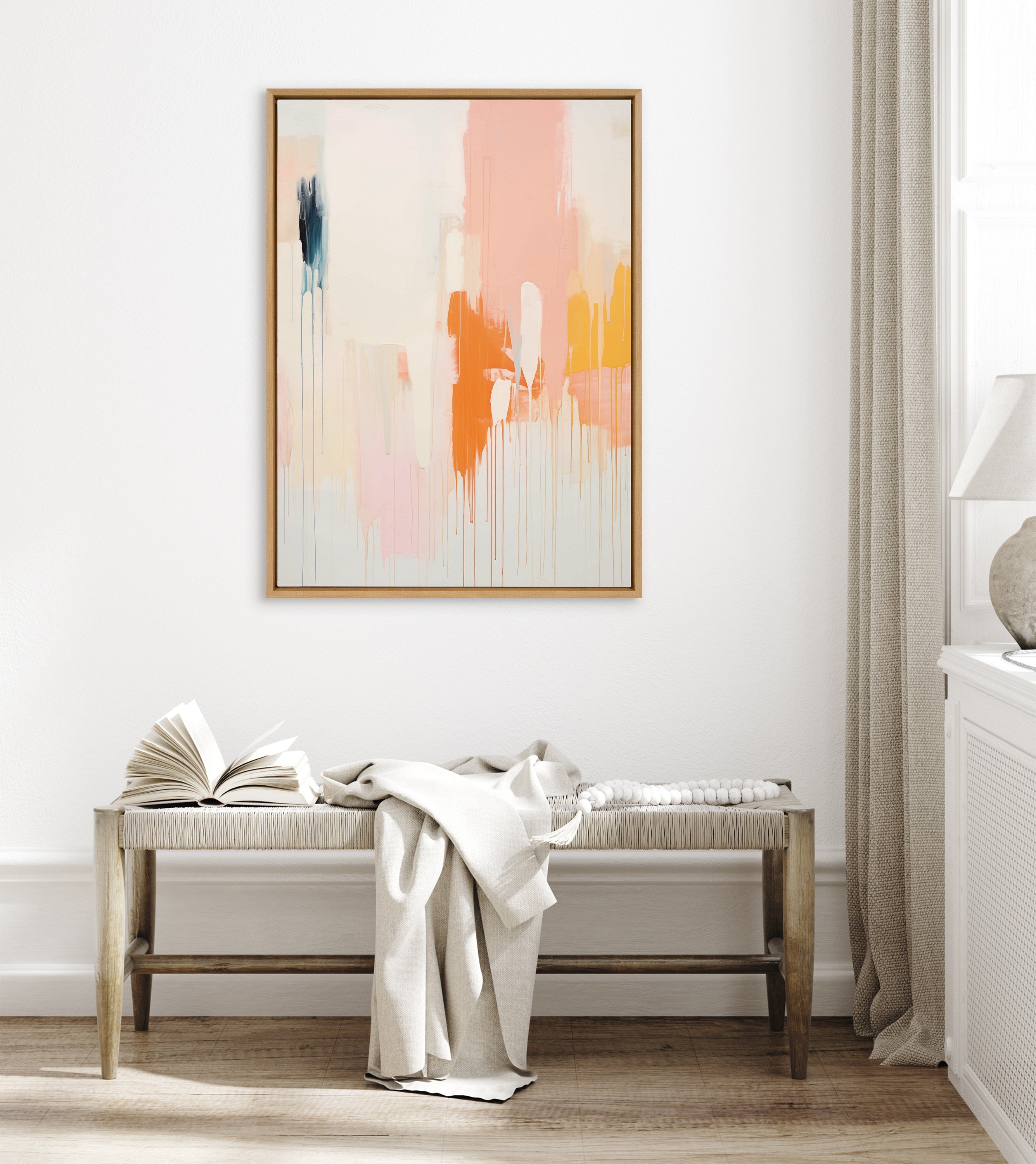 Sylvie Fiesta Abstract Framed Canvas by Amy Lighthall