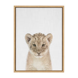 Sylvie Baby Lion Color Framed Canvas by kateandlaurel - product image 8 for Resin Society