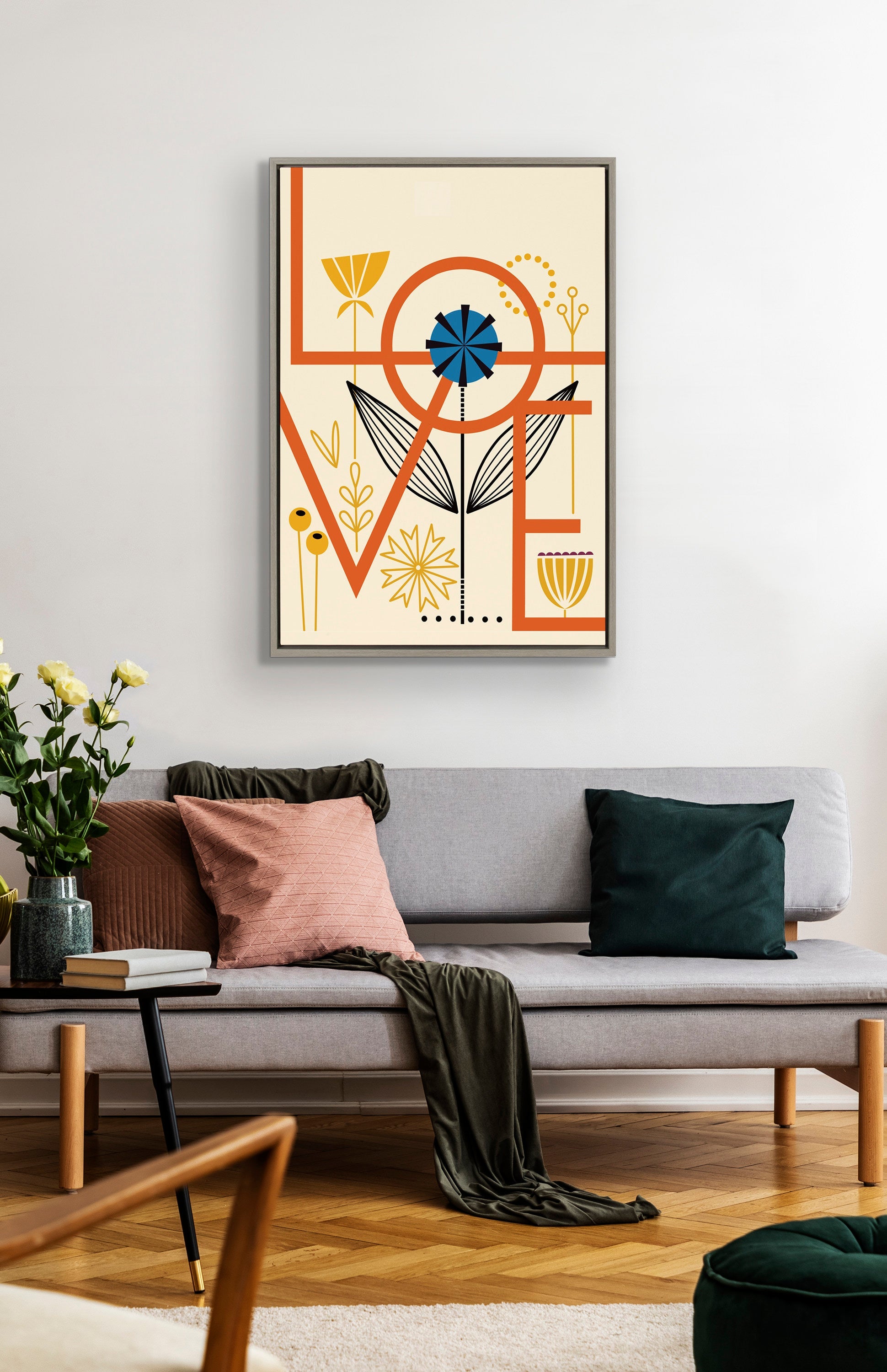 Sylvie Love Framed Canvas by kateandlaurel - product image 11 for Resin Society