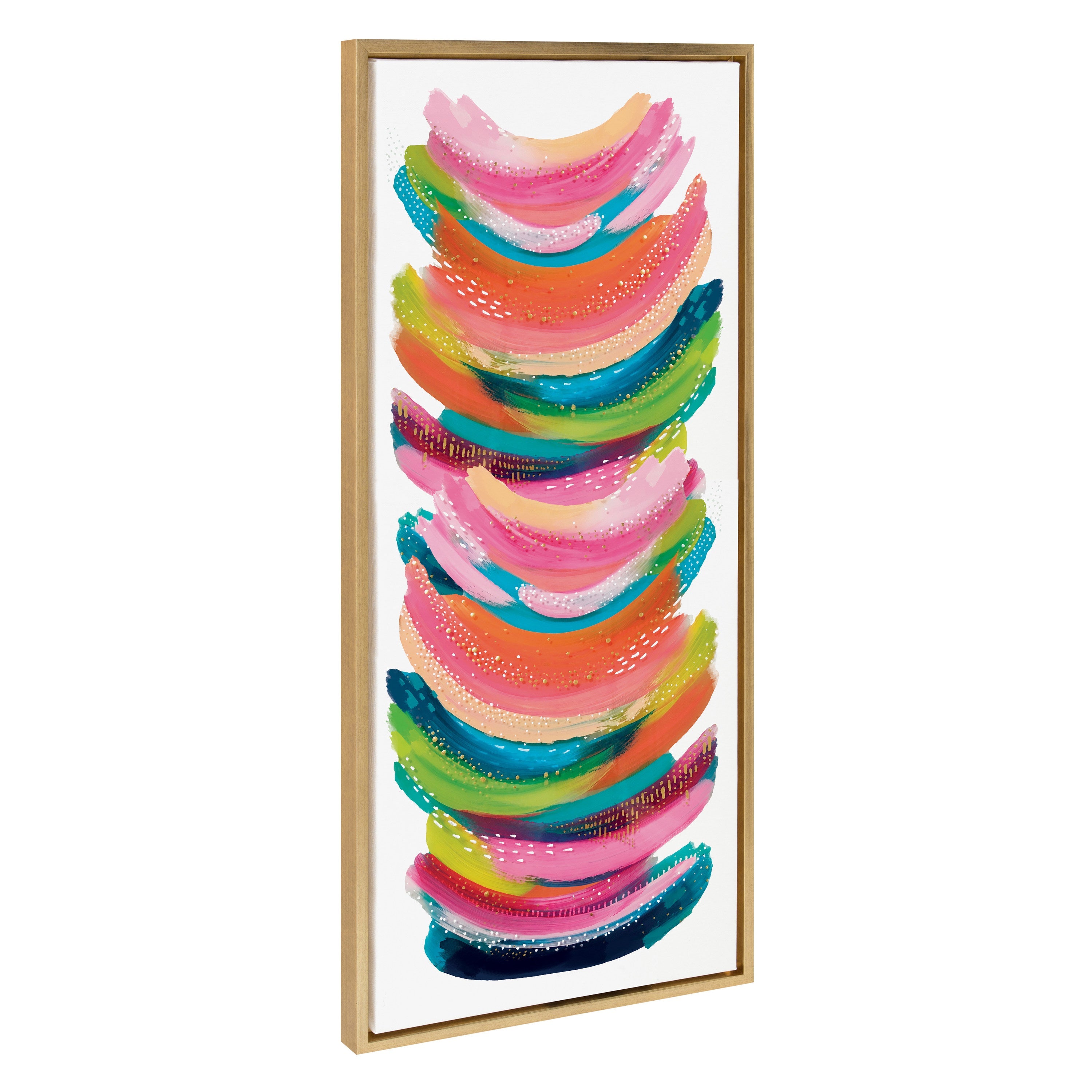 Sylvie Bright Abstract Framed Canvas by kateandlaurel - product image 7 for Resin Society