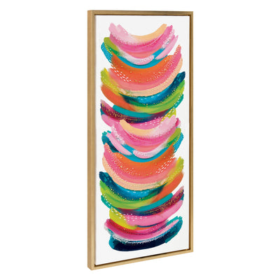 Sylvie Bright Abstract Framed Canvas by kateandlaurel - product image 7 for Resin Society