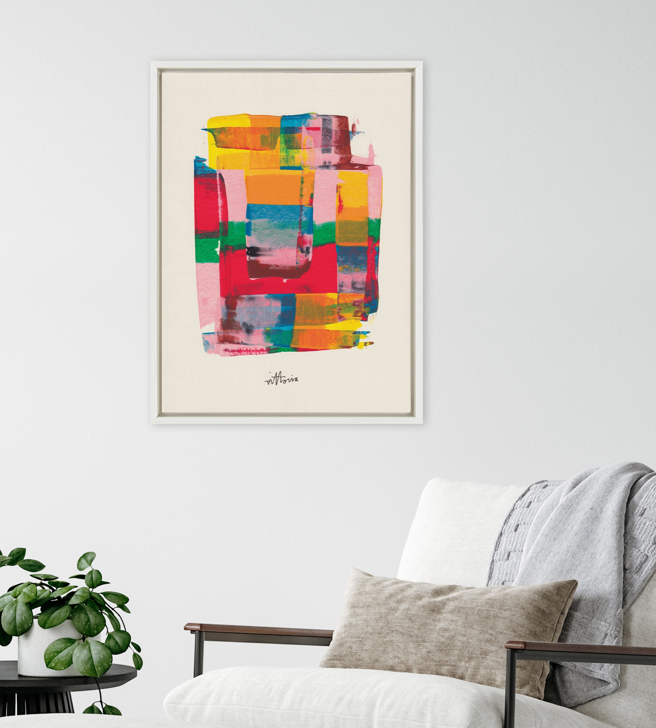 Sylvie Embrace The Excess Framed Canvas by Amber Vittoria