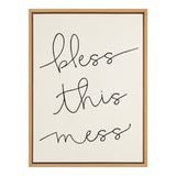 Sylvie Bless This Mess Framed Canvas by kateandlaurel - main product image for Resin Society