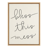 Sylvie Bless This Mess Framed Canvas by kateandlaurel - product image 10 for Resin Society