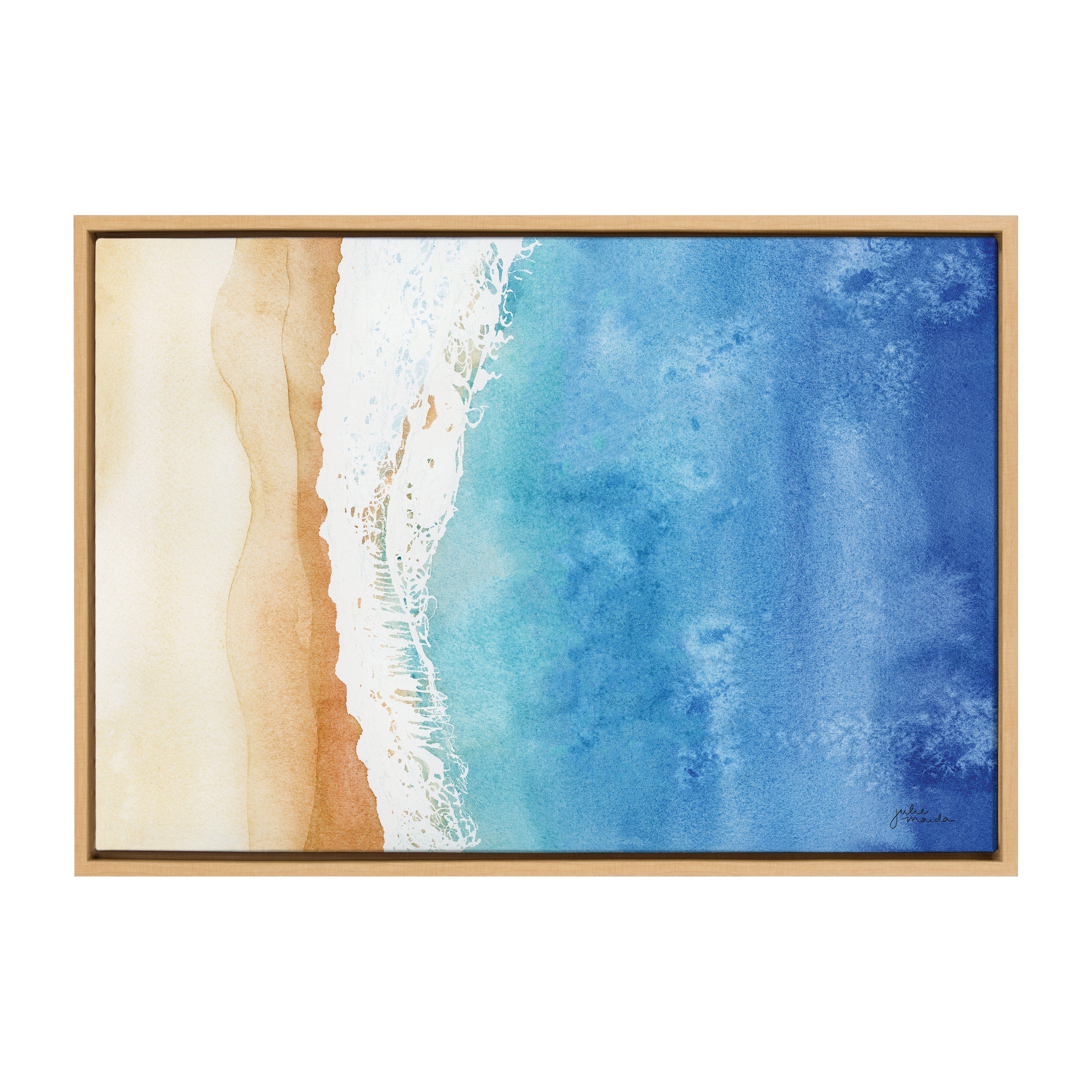 Sylvie Ocean Wake Framed Canvas by kateandlaurel - product image 2 for Resin Society