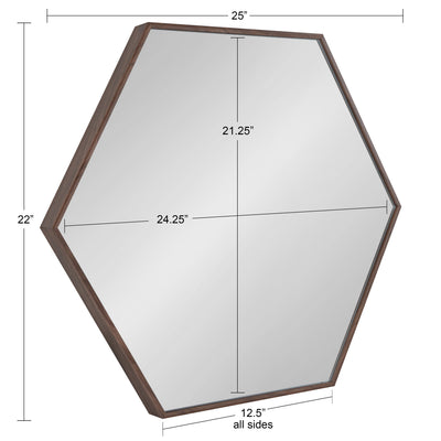 Rhodes Framed Hexagon Wall Mirror by kateandlaurel - product image 15 for Resin Society