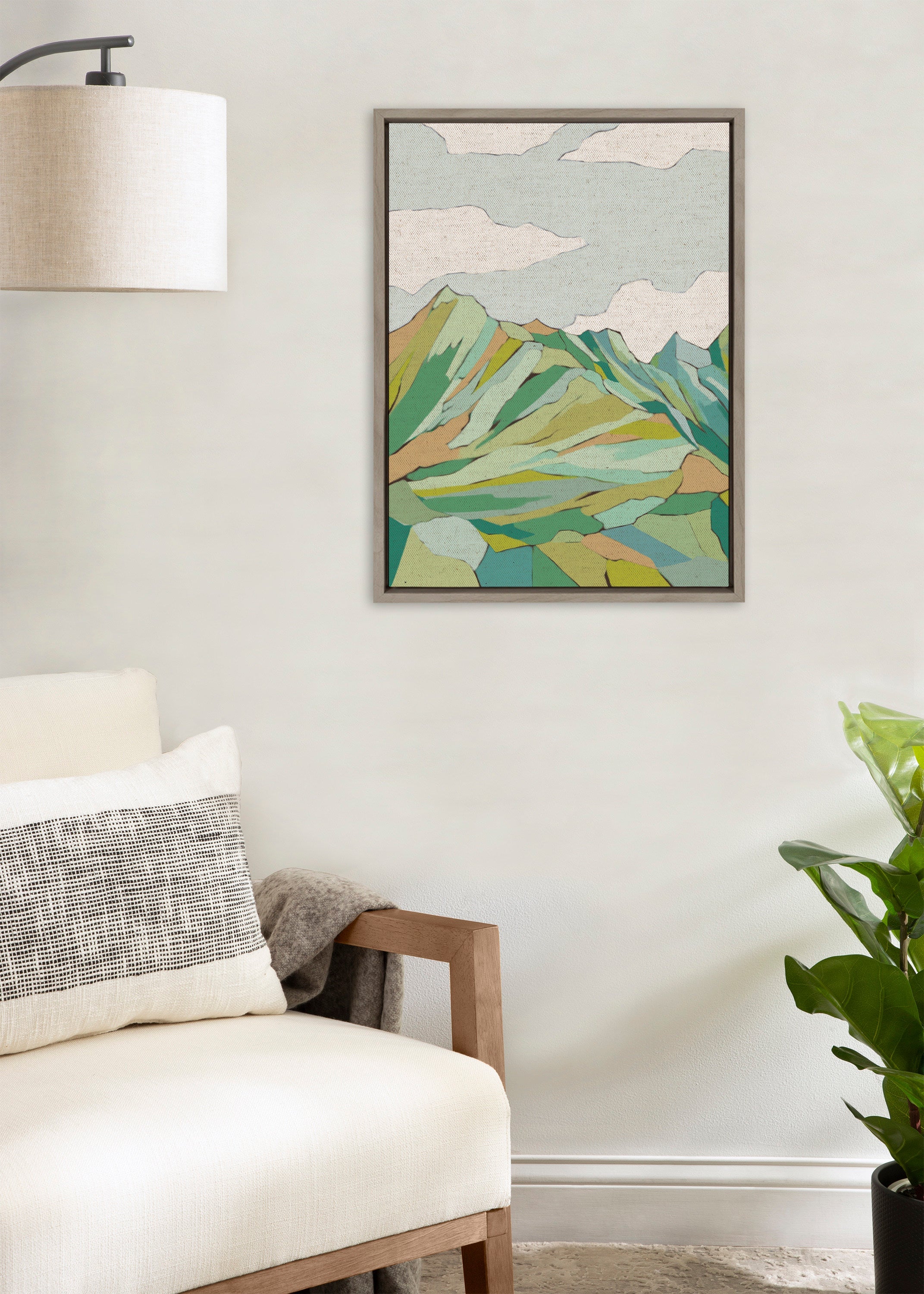Sylvie Graubunden Framed Canvas by Nikita Jariwala