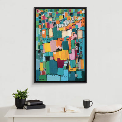 Sylvie Afternoon Delight Framed Canvas by Leah Nadeau by kateandlaurel - product image 4 for Resin Society