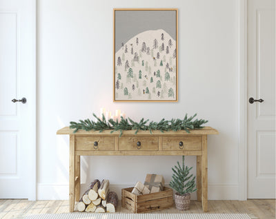 Sylvie New Nostalgia Skiers Framed Canvas by Hannah Beisang