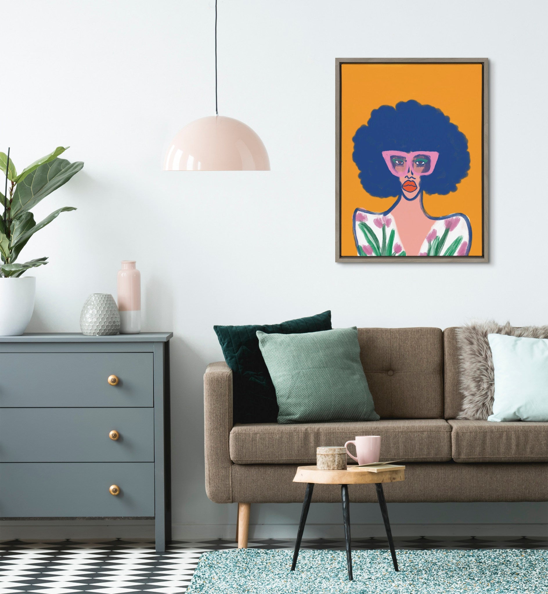 Sylvie Springtime Fierceness Framed Canvas by kateandlaurel - product image 7 for Resin Society