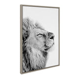 Sylvie Lion Self Actualizing Framed Canvas by kateandlaurel - product image 8 for Resin Society