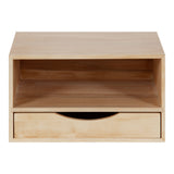 Hutton Floating Wall Shelf with Drawer by kateandlaurel - product image 3 for Resin Society