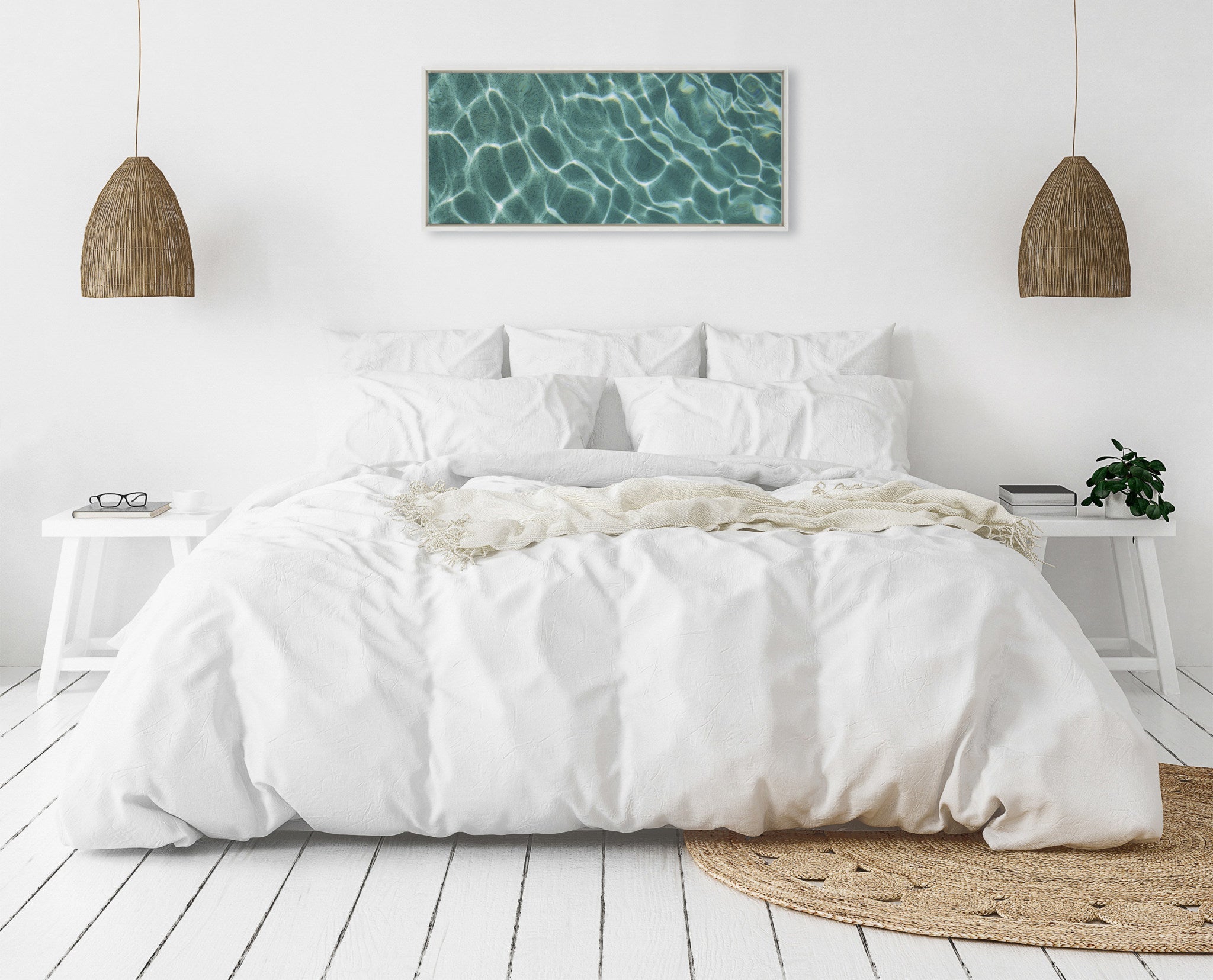 Sylvie Pool Days Framed Canvas by kateandlaurel - product image 6 for Resin Society
