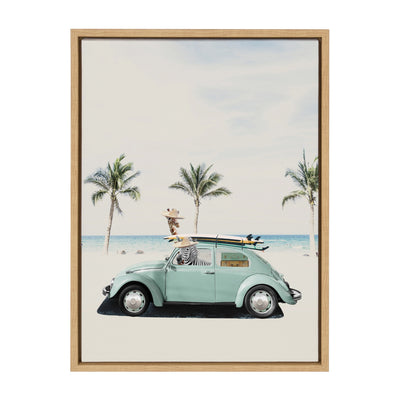 Sylvie Summer Adventures Framed Canvas by July Art Prints