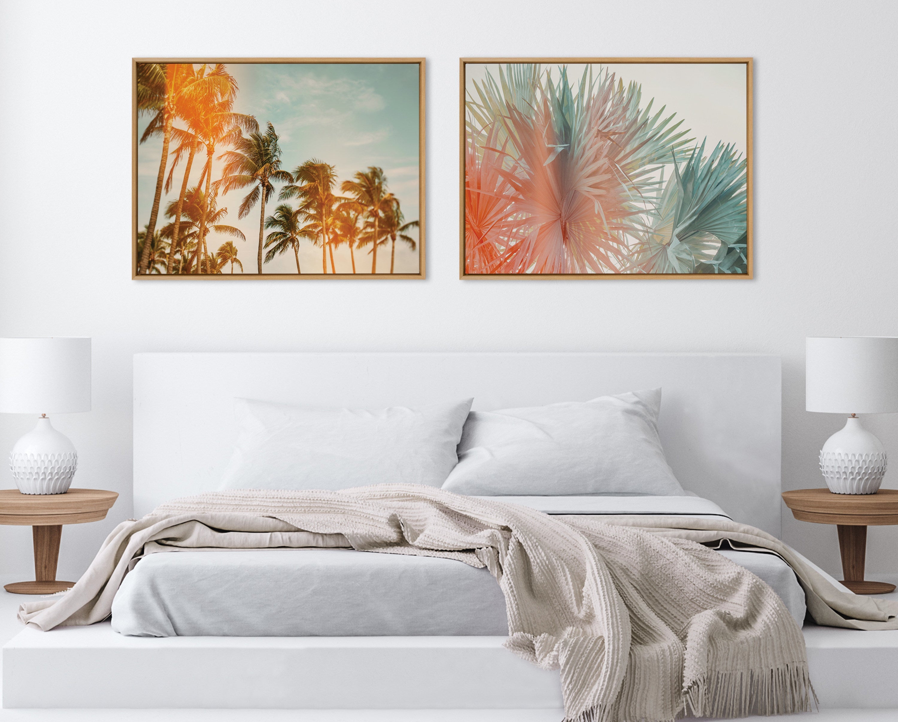 Sylvie Miami Breeze Framed Canvas by Alicia Bock