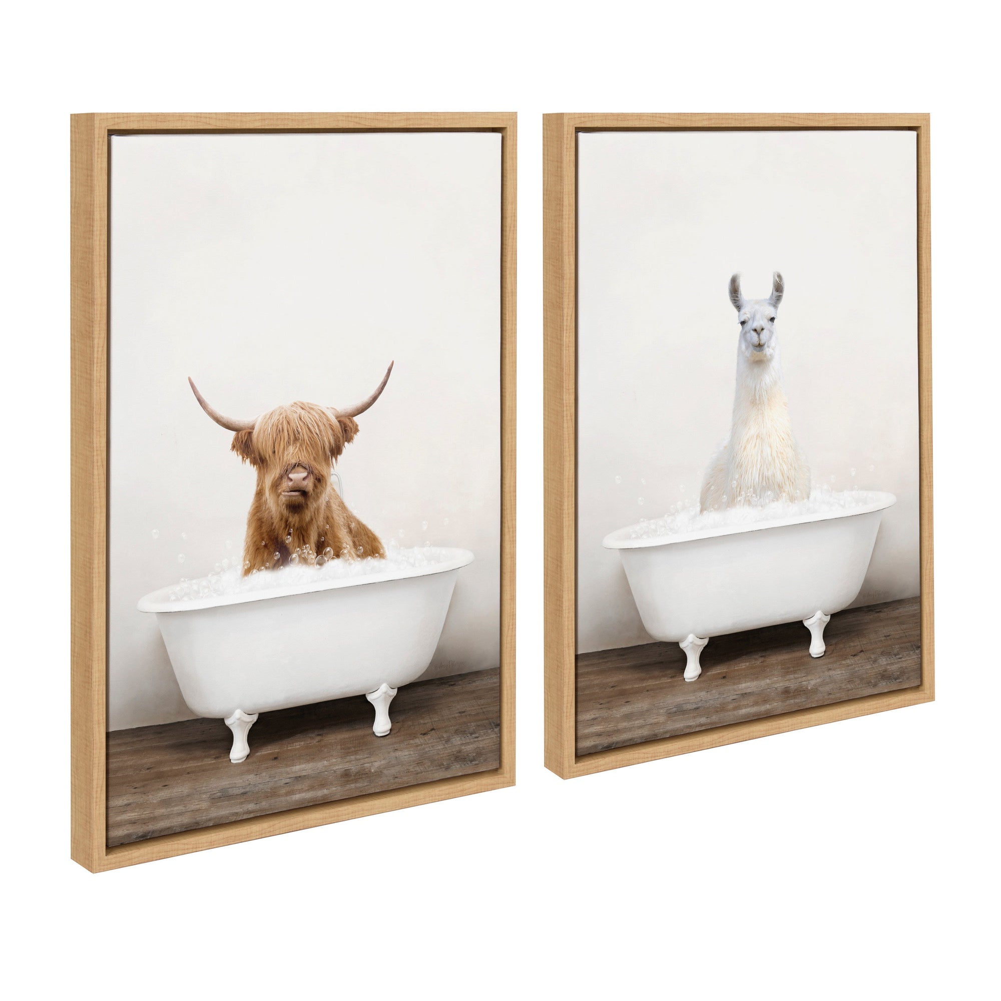 Sylvie Highland Cow Rustic Bubble Bath and Llama Rustic Bubble Bath by kateandlaurel - product image 7 for Resin Society