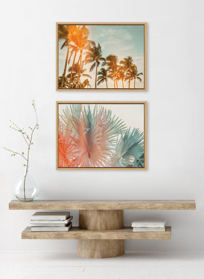Sylvie Miami Breeze Framed Canvas by Alicia Bock