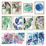 Sylvie CI Monstera Blue Magic Framed Canvas by kateandlaurel - product image 4 for Resin Society