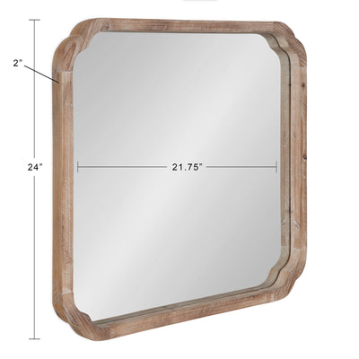 Marston Wood Framed Wall Mirror by kateandlaurel - product image 2 for Resin Society